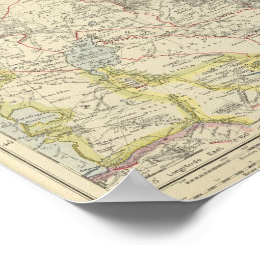 Rusland in Azië Poster (Hoek)