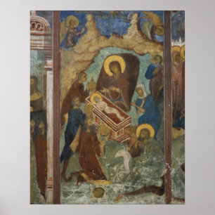Rusland, Jaroslavl, fresco in Kathedraal van St. 2 Poster