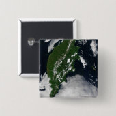 Rusland: Kaap Koolvis - Gratis Grijze zuivel - Kam Vierkante Button 5,1 Cm (Voorkant /achterkant)