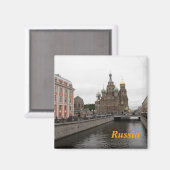 Rusland Koelkast magneet (Voorkant / Achterkant)
