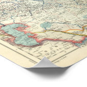 Rusland, Korea en Azië Poster (Hoek)