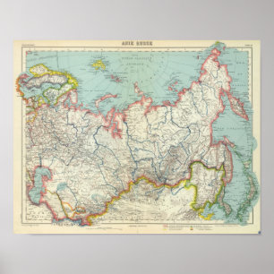 Rusland, Korea en Azië Poster