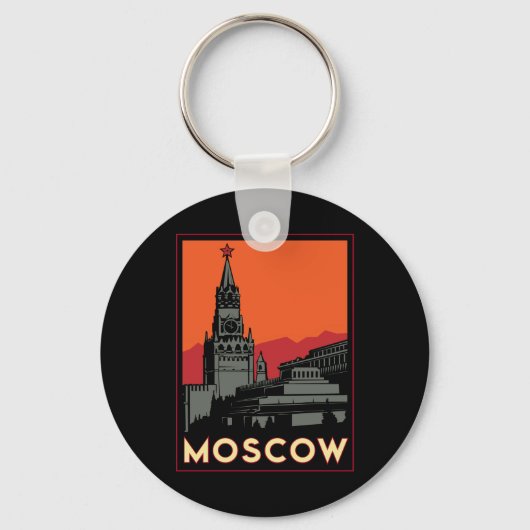 rusland kremlin art deco retro sleutelhanger (Voorkant)