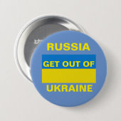 RUSLAND KRIJGT UIT OEKRAÏNE RONDE BUTTON 7,6 CM (Voorkant /achterkant)