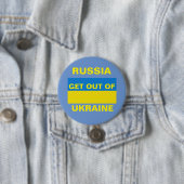 RUSLAND KRIJGT UIT OEKRAÏNE RONDE BUTTON 7,6 CM (In situ)