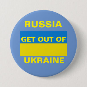 RUSLAND KRIJGT UIT OEKRAÏNE RONDE BUTTON 7,6 CM