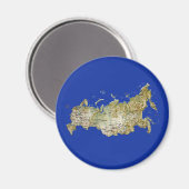 Rusland Map Magnet (Voorkant / Achterkant)