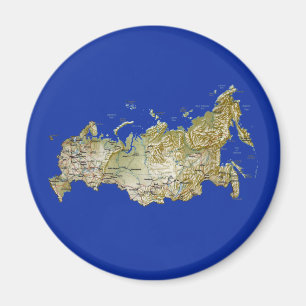 Rusland Map Magnet