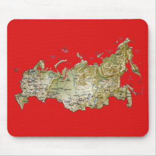 Rusland Map Mousepad Muismat