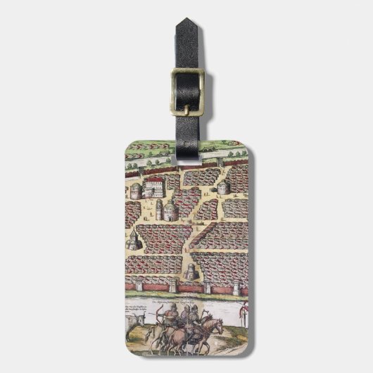 RUSLAND: MOSCOW, 1591 BAGAGELABEL (Voorkant verticaal)