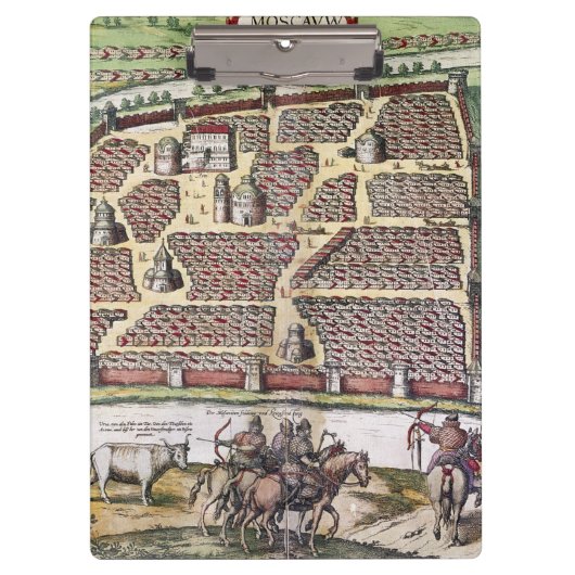 RUSLAND: MOSCOW, 1591 KLEMBORD (Voorkant)
