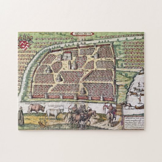 RUSLAND: MOSCOW, 1591 LEGPUZZEL (Horizontaal)