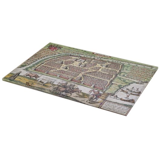 RUSLAND: MOSCOW, 1591 SNIJPLANK (Hoek)