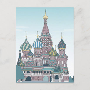 Rusland Moskou Reizen Briefkaart