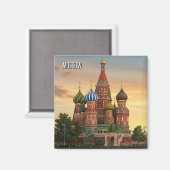 Rusland Moskou Reizen Magneet (Voorkant / Achterkant)