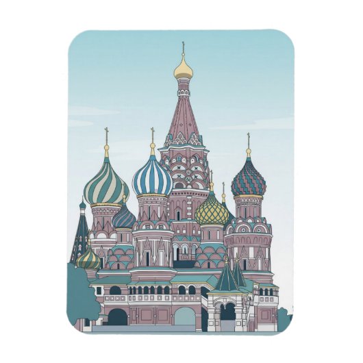 Rusland Moskou Reizen Magneet (Verticaal)
