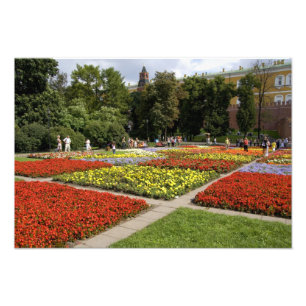 Rusland, Moskou, Rode Plein, Alexandrovsky Foto Afdruk