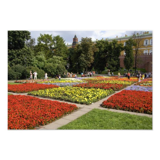 Rusland, Moskou, Rode Plein, Alexandrovsky Foto Afdruk (Voorkant)