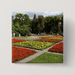 Rusland, Moskou, Rode Plein, Alexandrovsky Vierkante Button 5,1 Cm