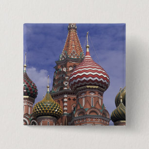 Rusland, Moskou, Rode Plein. beroemde uien van St. Vierkante Button 5,1 Cm