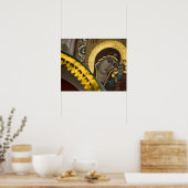 Rusland, Moskou, Rode Plein. Onze dame van Kazan Poster (Keuken)