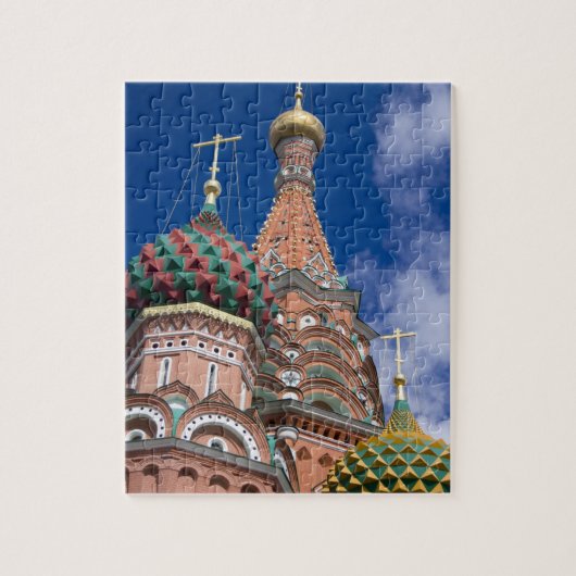Rusland, Moskou, Rode Plein. Sint Basil's 5 Legpuzzel (Verticaal)