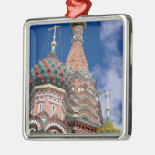 Rusland, Moskou, Rode Plein. Sint Basil's 5 Metalen Ornament (Links)