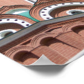 Rusland, Moskou, Rode Plein. Sint Basil's 5 Poster (Hoek)