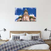 Rusland, Moskou, Rode Plein. St. Basilius 2 Canvas Afdruk (Insitu (Slaapkamer))