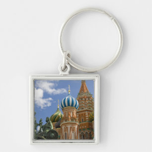 Rusland, Moskou, Rode Plein. St. Basilius 3 Sleutelhanger