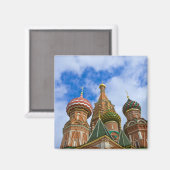 Rusland, Moskou, Rode Plein, St. Basilius Magneet (Voorkant / Achterkant)