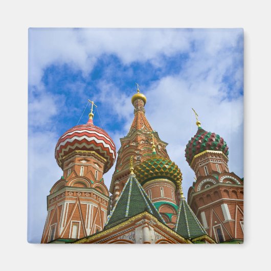 Rusland, Moskou, Rode Plein, St. Basilius Magneet (Voorkant)