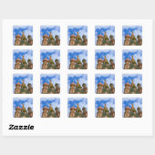 Rusland, Moskou, Rode Plein, St. Basilius Vierkante Sticker (Vel)