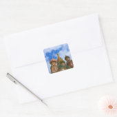 Rusland, Moskou, Rode Plein, St. Basilius Vierkante Sticker (Envelop)