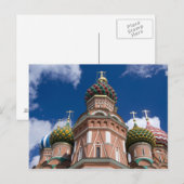 Rusland, Moskou, Rode Plein. St. Basil's 2 Briefkaart (Voorkant / Achterkant)