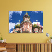 Rusland, Moskou, Rode Plein. St. Basil's 2 Canvas Afdruk (Insitu (Woonkamer))
