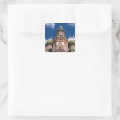 Rusland, Moskou, Rode Plein. St. Basil's 2 Vierkante Sticker (Tas)