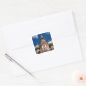Rusland, Moskou, Rode Plein. St. Basil's 2 Vierkante Sticker (Envelop)
