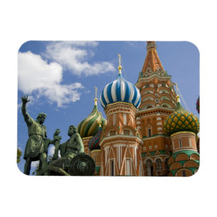 Rusland, Moskou, Rode Plein. St. Basil's 3 Magneet