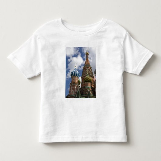 Rusland, Moskou, Rode Plein. St. Basil's 4 Kinder Shirts (Voorkant)
