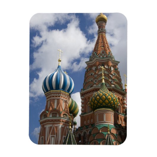 Rusland, Moskou, Rode Plein. St. Basil's 4 Magneet (Verticaal)