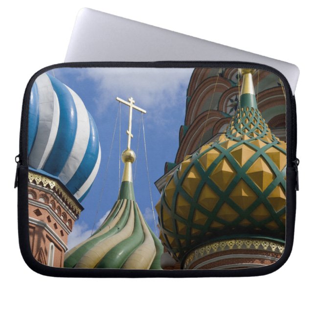 Rusland, Moskou, Rode Plein. St. Basil's Laptop Sleeve (Voorkant)