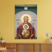 Rusland, Moskou, Sparrow Hill, Drie-eenheidskerk. Canvas Afdruk (Insitu (Woonkamer))