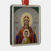 Rusland, Moskou, Sparrow Hill, Trinity Church. Metalen Ornament (Rechts)