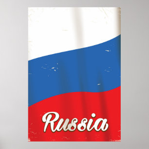 Rusland Nationaal poster van het vliegveld van de