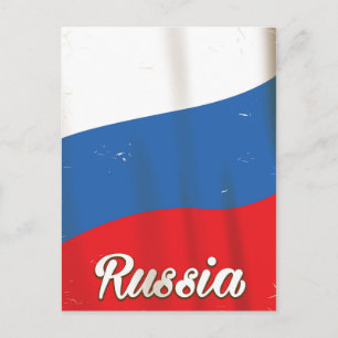 Rusland Nationaal poster van het vliegveld van de  Briefkaart