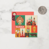 Rusland Notitiekaartje (Voorkant / Achterkant in situ)