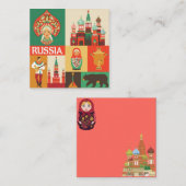 Rusland Notitiekaartje (Voorkant / Achterkant)