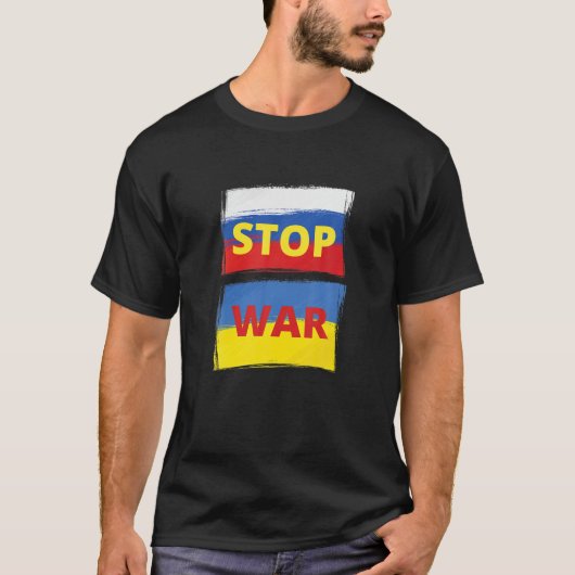 RUSLAND OEKRAINE STOP WAR T-SHIRT (Voorkant)
