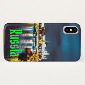 Rusland of de Russische Federatie Moskou 's nachts Case-Mate iPhone Case (Achterkant (horizontaal))